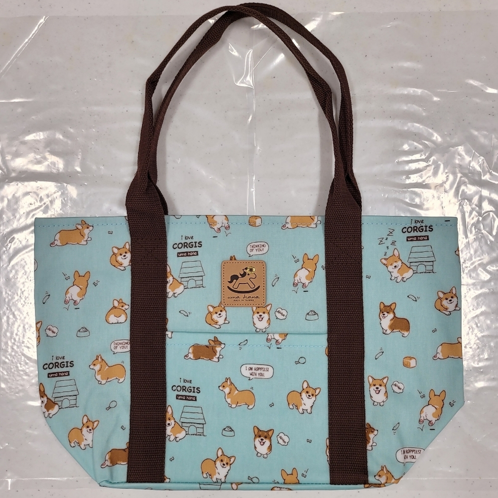 Waterproof Corgi Dumpling Tote Shoulder Bag Purse - Picture 7 of 12